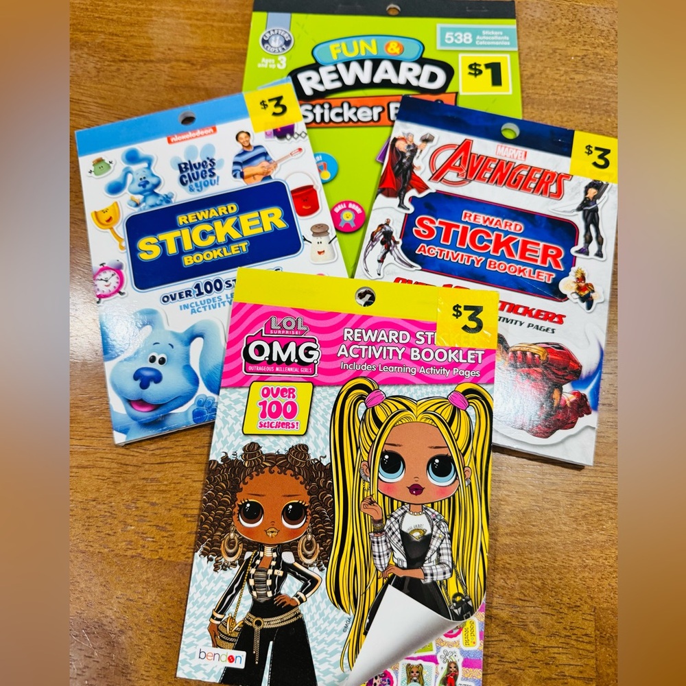 New Assorted Stickers and Activity Books for Kids and for teachers too! Lot of 7